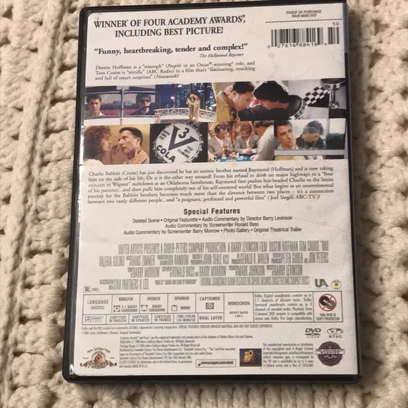 Dustin Hoffman & Tom Cruise in Rain Man DVD - Picture 3 of 6